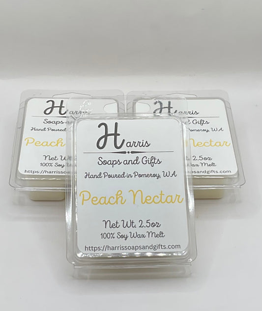 Peach Nectar 2.25oz 100% Soy Wax Melt