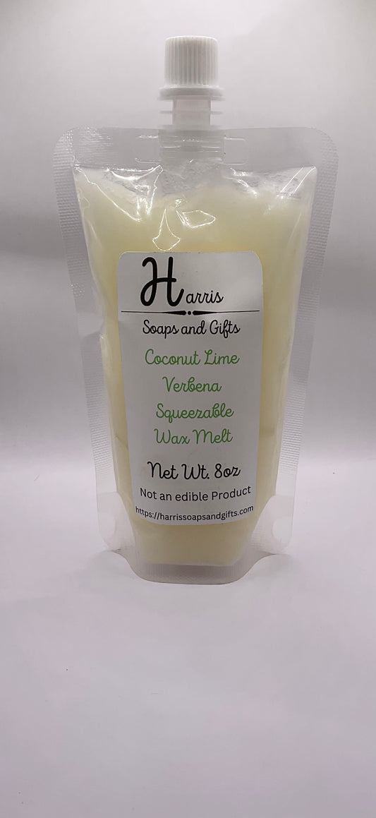 Coconut Lime Verbena 8oz Squeezable Wax Melt