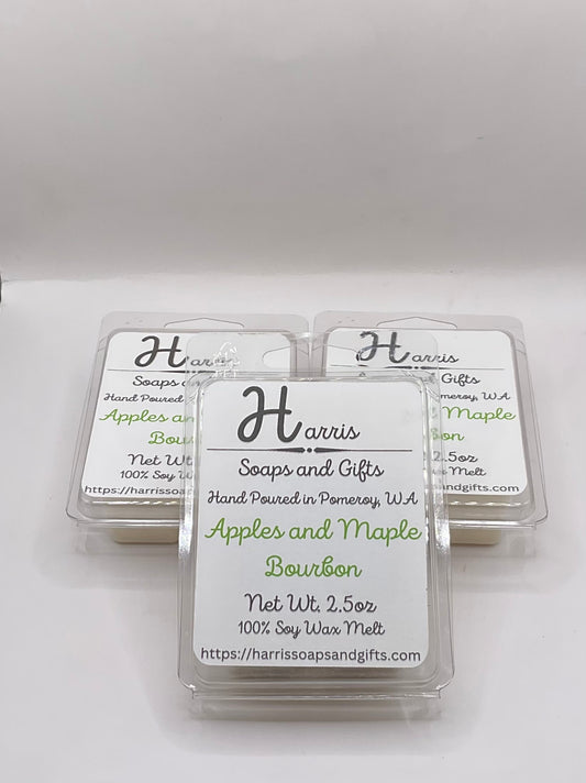 Apples and Maple Bourbon 2.25oz 100% Soy Wax Melt