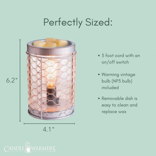 Chicken Wire Vintage Style Illumination Wax Warmer