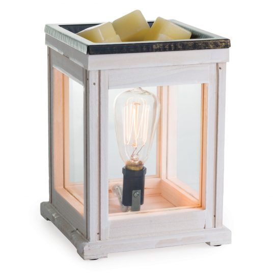 Weathered Wood Vintage Style Bulb Illumination Wax Warmer