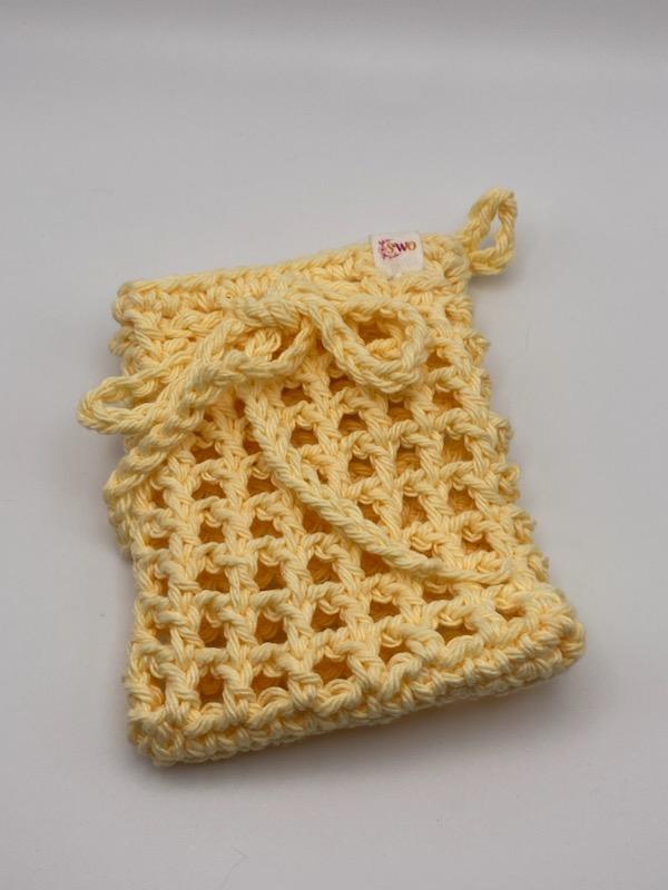 100% Cotton, Crocheted Soap Saver Bag