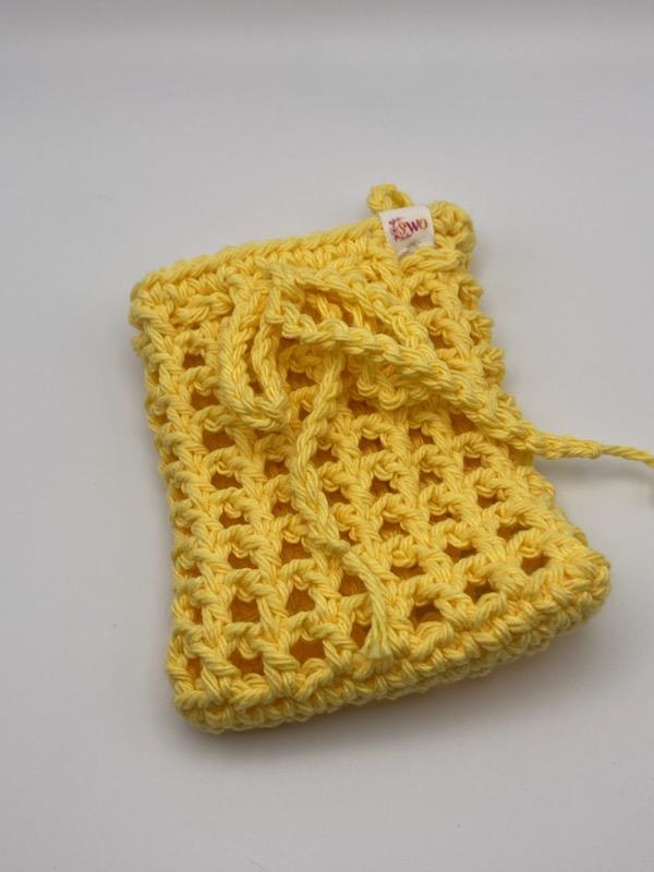 100% Cotton, Crocheted Soap Saver Bag