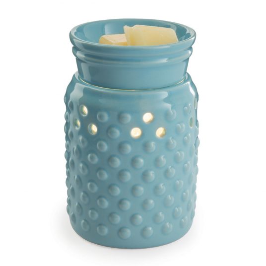 Blue Hobnail Midsize Illumination Fragrance Warmer