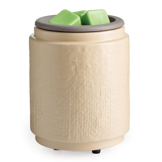 Natural Linen Wax Warmer with Flip Dish