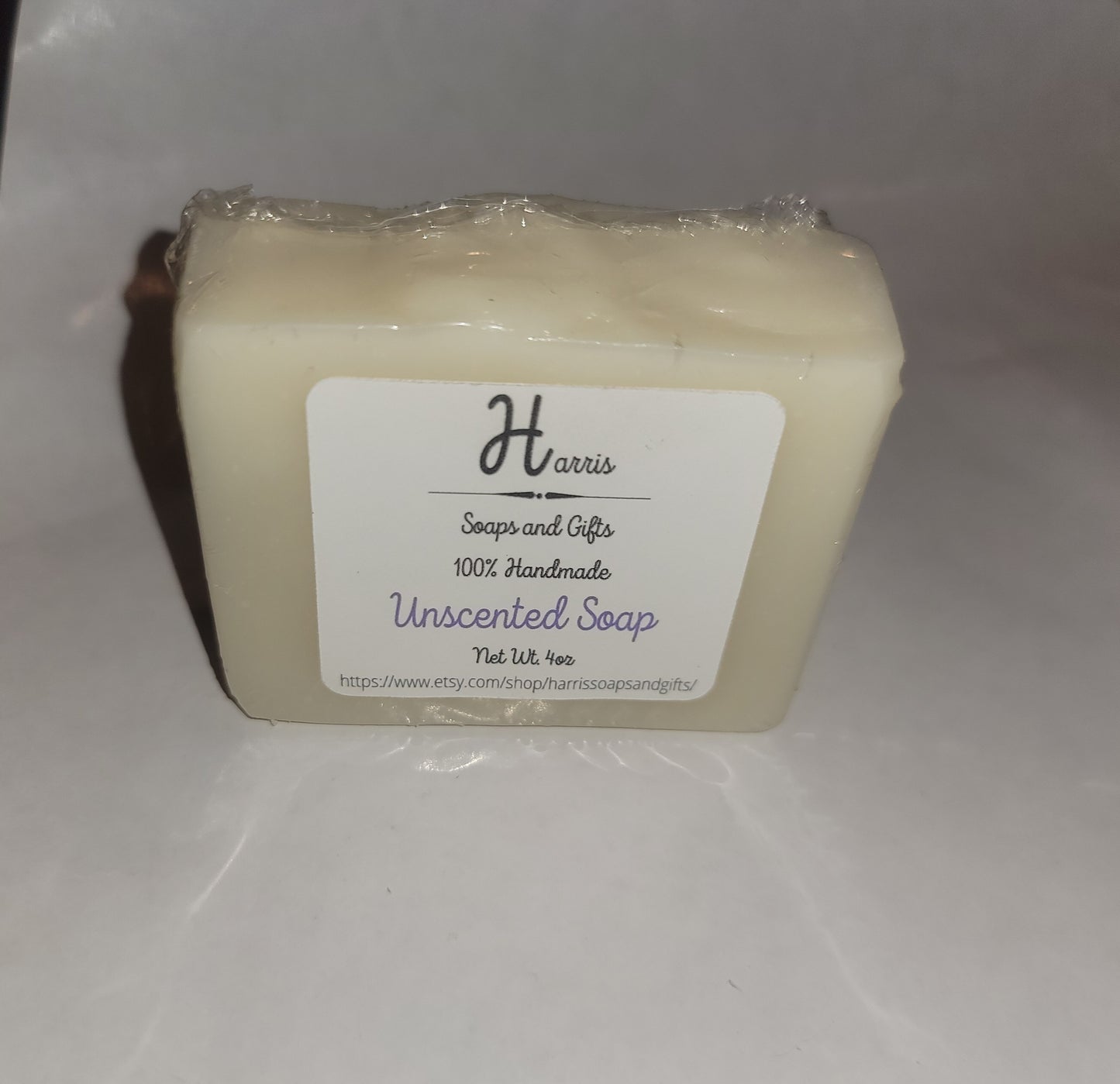 Unscented 4oz Cold Process Soap